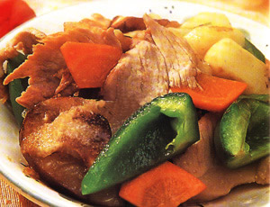 胡萝卜炒肉片